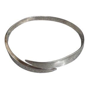 Vintage David Andersen Norway Sterling 925 S Modernist Bypass Bangle Bracelet